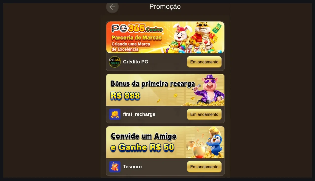Página de Promoções do Win555 Casino, Lista de cartões de bônus com "Crédito PG", "Bônus da primeira recarga" e "Convide, 21.10.2026